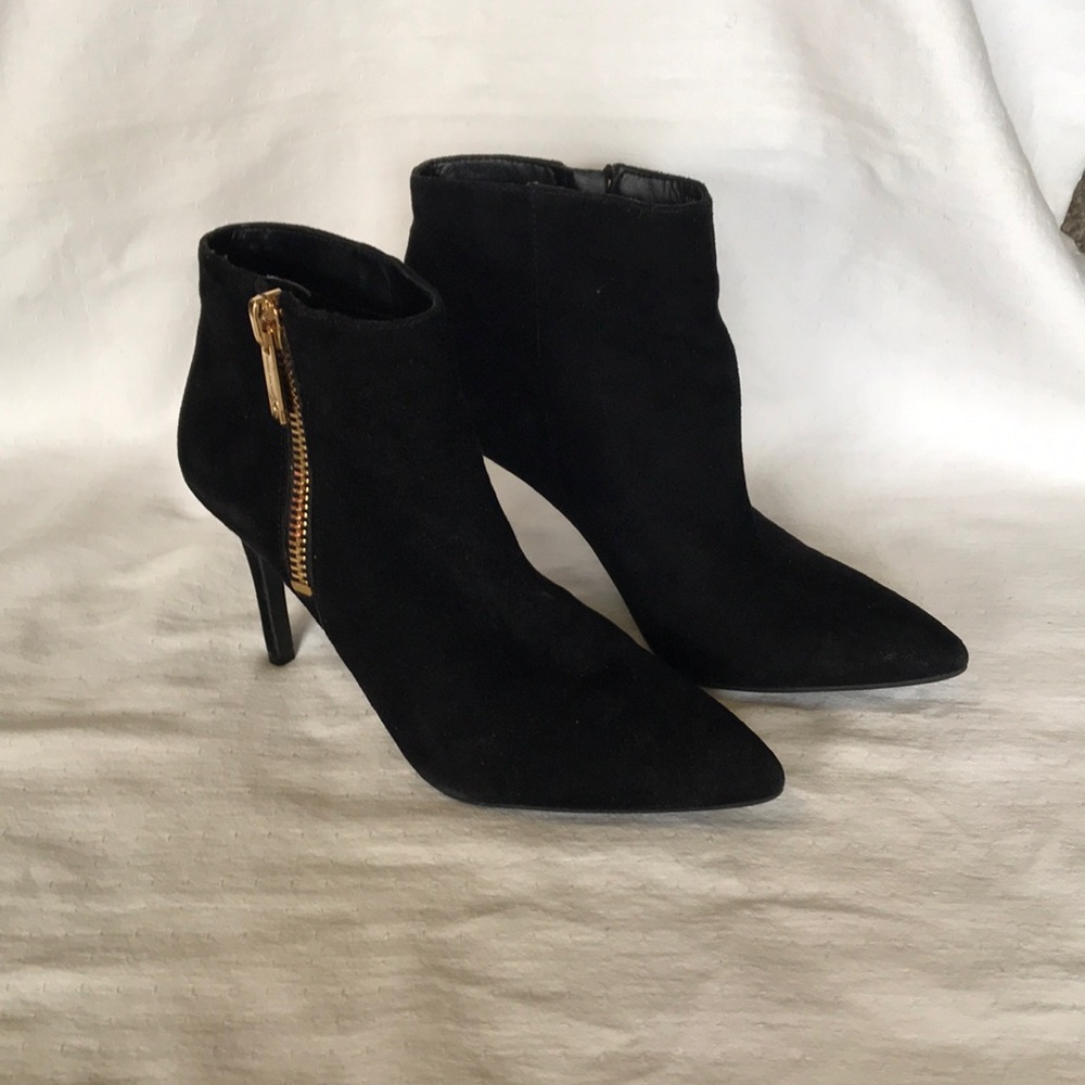Jessica Simpson Black Suede Ankle Boots - Size 7